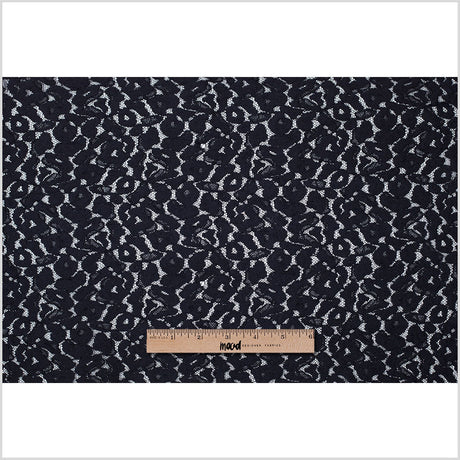 NYC Designer Black Midweight Cotton Lace