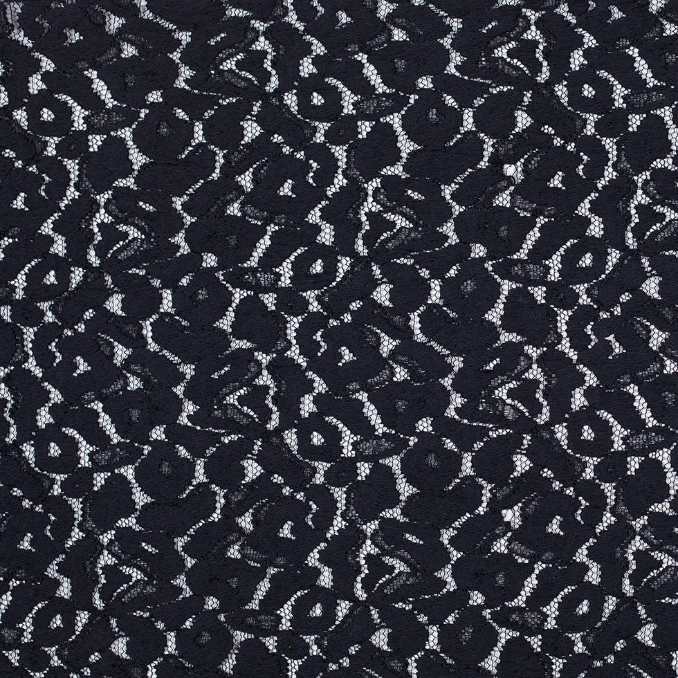 NYC Designer Black Midweight Cotton Lace