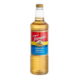 Torani Creme de Banana Flavoring / Fruit Syrup Plastic Bottle 1 Liter - 6/Case