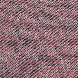 Bright Coral and Black Metallic Tweed