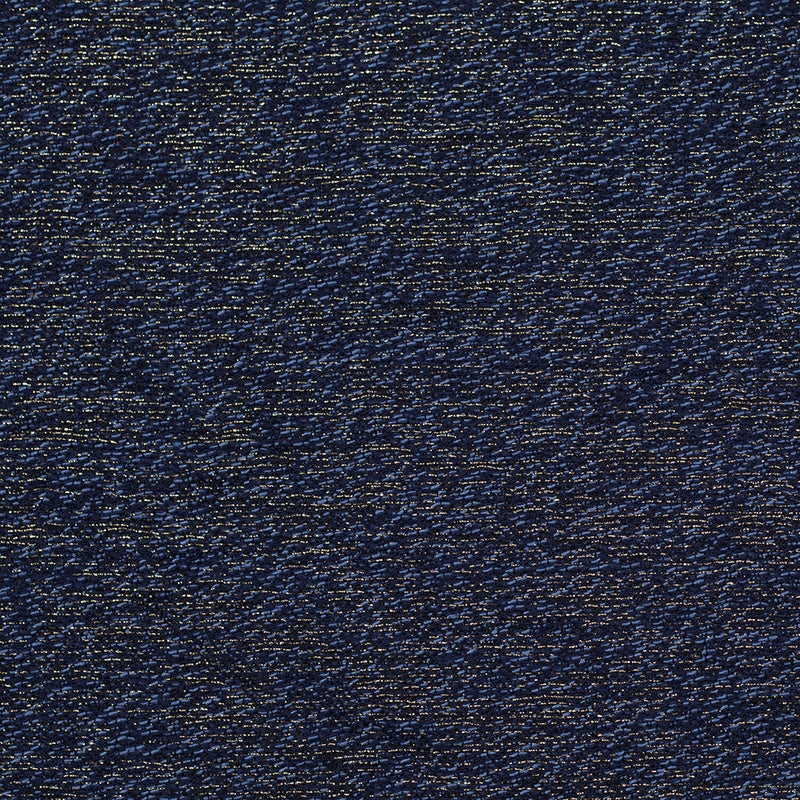 Dusky Blue, Black and Metallic Gold Novelty Woven