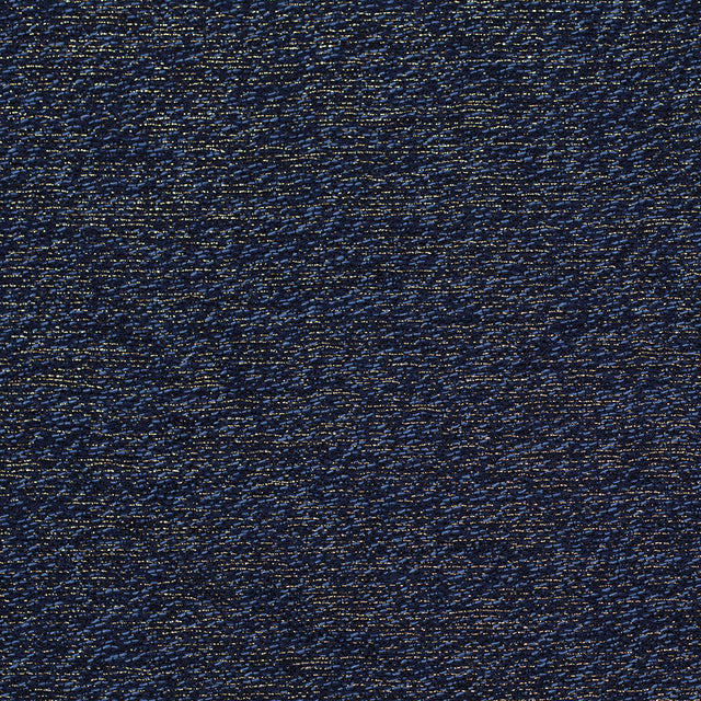 Dusky Blue, Black and Metallic Gold Novelty Woven