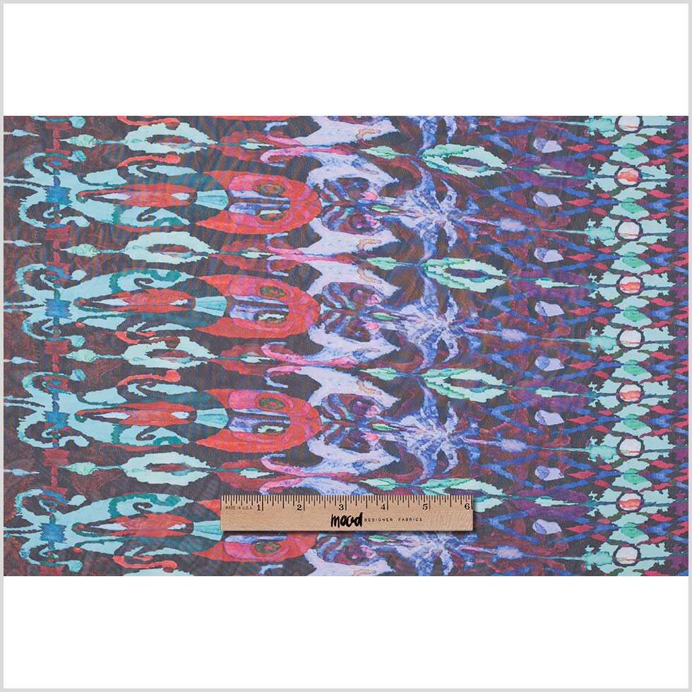 Saturated Hues/Cool Print Poly Chiffon
