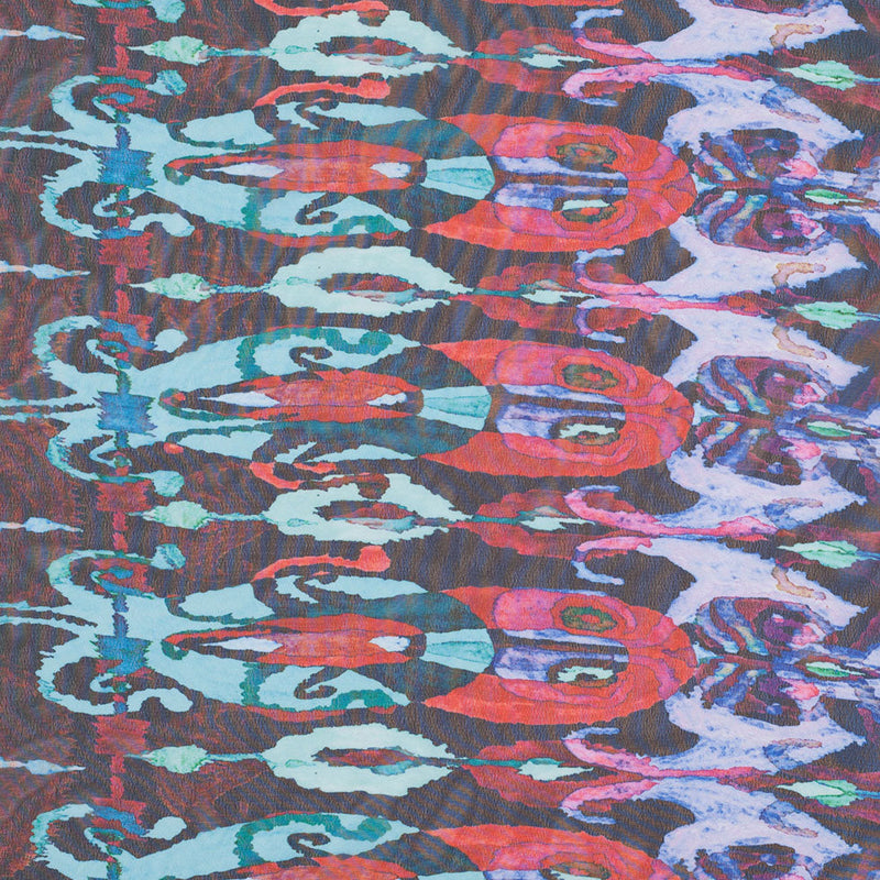 Saturated Hues/Cool Print Poly Chiffon