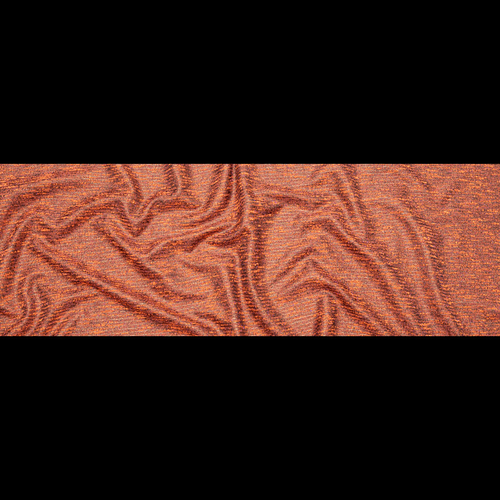 Vibrant Orange, Grapeade and Metallic Gold Polyester Tweed