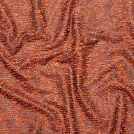 Vibrant Orange, Grapeade and Metallic Gold Polyester Tweed