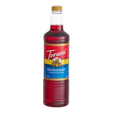 Torani Red Raspberry Flavoring / Fruit Syrup Plastic Bottle 1 Liter - 6/Case
