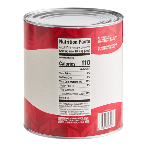 Ruby Kist Jellied Cranberry Sauce #10 Can - 6/Case