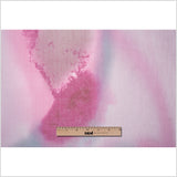 Tie-Dye Pink Silk Chiffon