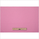 Rose and White Mini Houndstooth Stretch Poly