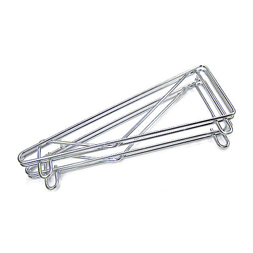 Shelf Bracket, Chrome, Double, 14"