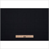 Black Windowpane Wool Suiting