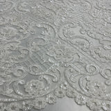 Beaded Corded Bridal Lace