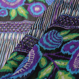 Famous Designer Silk Chiffon Floral Panel Print