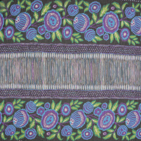 Famous Designer Silk Chiffon Floral Panel Print