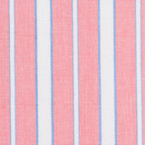 Cotton Candy Pink, Blue and White Striped Handwoven Cotton