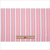 Cotton Candy Pink, Blue and White Striped Handwoven Cotton