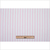 Baby Pink, Blue and White Striped Handwoven Cotton