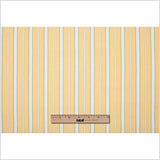 Impala Green and White Striped Cotton Canvas