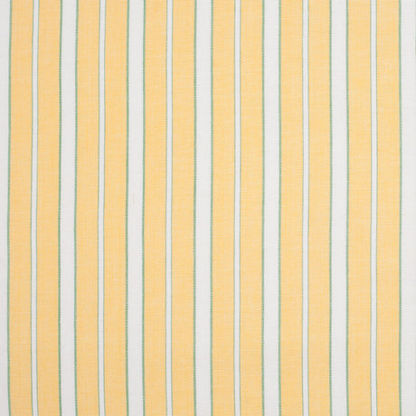 Impala Green and White Striped Cotton Canvas
