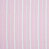 Baby Pink, Blue and White Striped Handwoven Cotton
