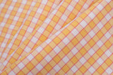 Citrus Yellow and Cotton Candy Pink Checked Handwoven Cotton