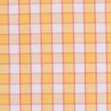 Citrus Yellow and Cotton Candy Pink Checked Handwoven Cotton