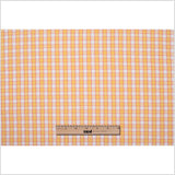 Citrus Yellow and Cotton Candy Pink Checked Handwoven Cotton