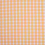 Citrus Yellow and Cotton Candy Pink Checked Handwoven Cotton
