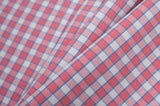 Cotton Candy Pink and Blue Checked Handwoven Cotton