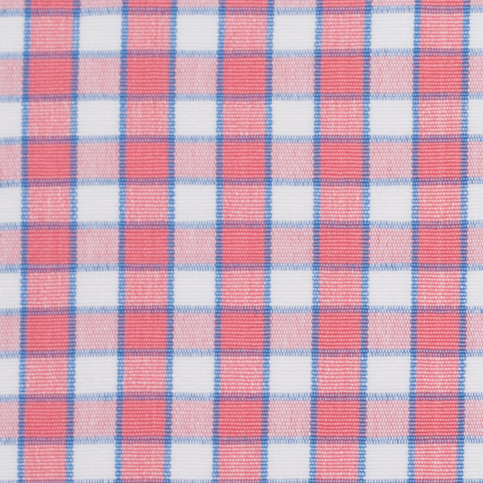 Cotton Candy Pink and Blue Checked Handwoven Cotton