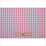 Cotton Candy Pink and Blue Checked Handwoven Cotton
