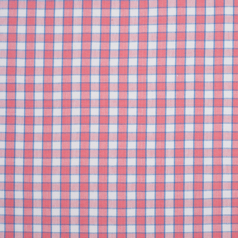 Cotton Candy Pink and Blue Checked Handwoven Cotton