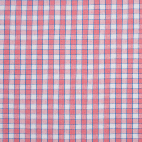Cotton Candy Pink and Blue Checked Handwoven Cotton