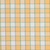 Citrus Yellow and Green Checked Handwoven Cotton
