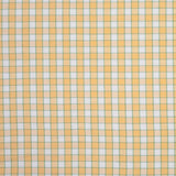 Citrus Yellow and Green Checked Handwoven Cotton