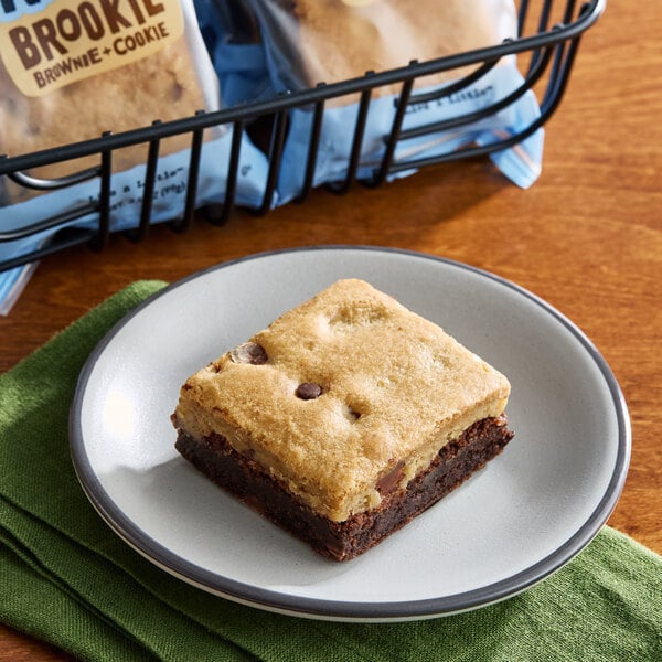 Killer Brownie Individually Wrapped Brookie Brownie 3.5 oz. - 44/Case