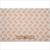 Butter Rum Polyester Floral Lace