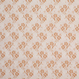 Butter Rum Polyester Floral Lace