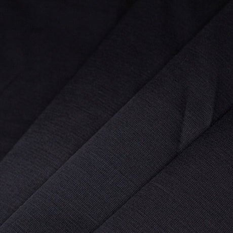 Caviar Black Satin Viscose