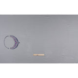 Silk Charmeuse Panel by Ralph Lauren - Silver, Pink and Purple Jeweled Necklace - Designer Deadstock