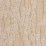 Candid Ginger and Pristine White Polyester Crinkled Jacquard