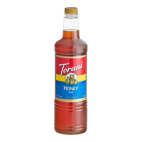 Torani Honey Sweetener Syrup Plastic Bottle 1 Liter - 6/Case