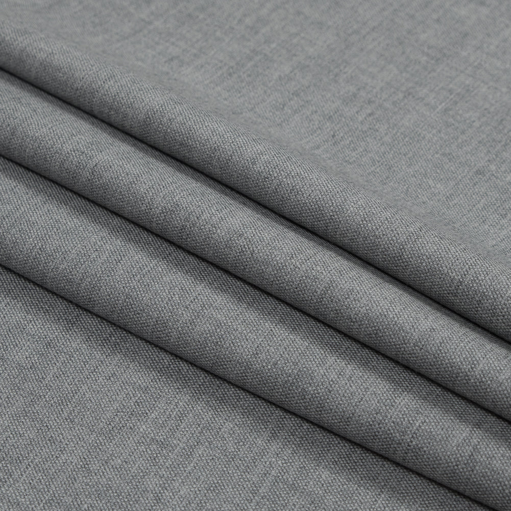 Theory Light Heather Gray Stretch Wool Canvas