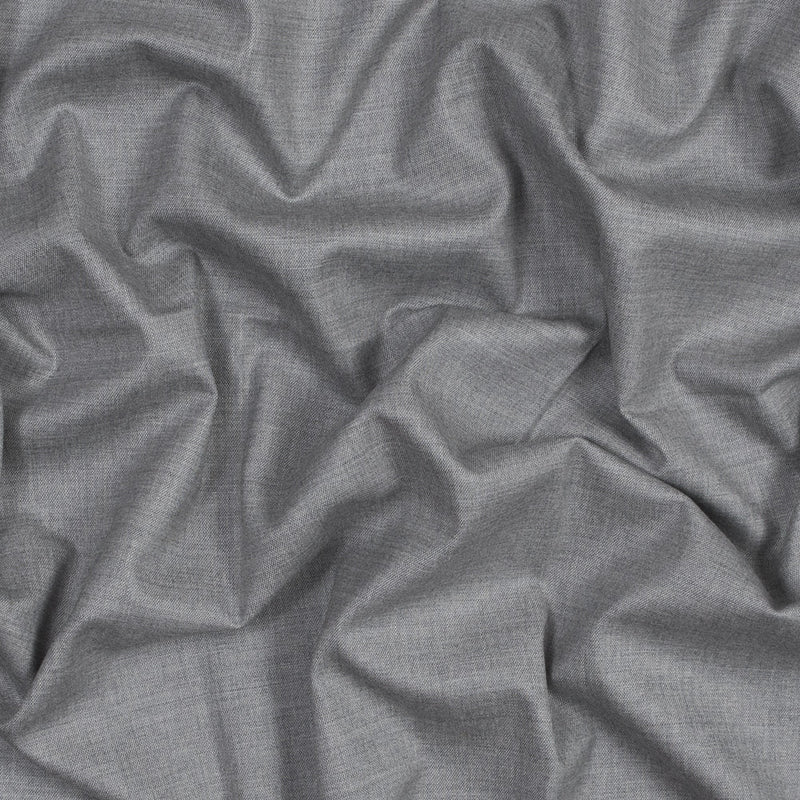 Theory Light Heather Gray Stretch Wool Canvas