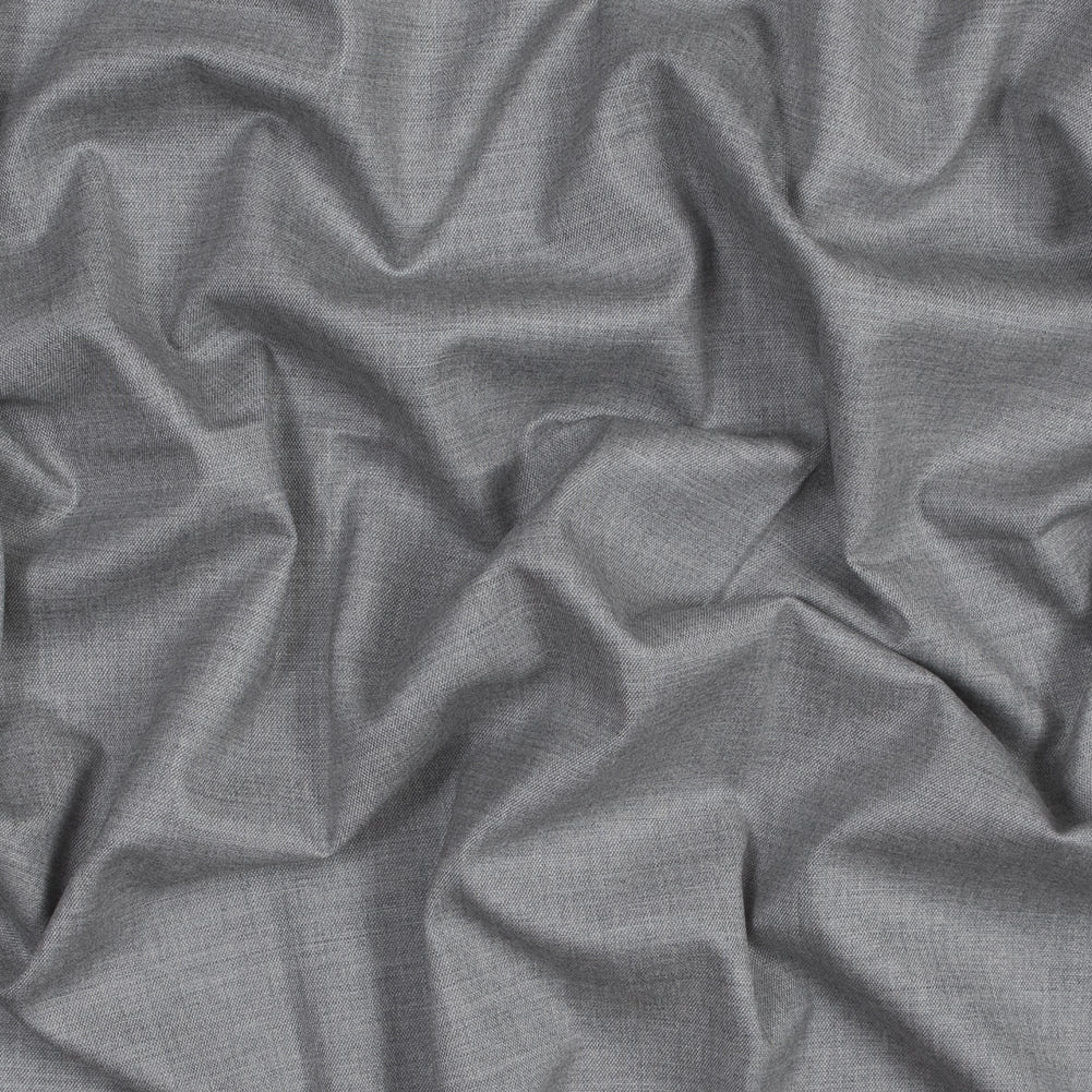 Theory Light Heather Gray Stretch Wool Canvas