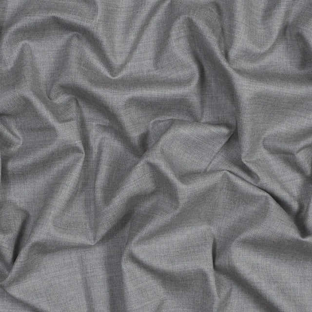 Theory Light Heather Gray Stretch Wool Canvas