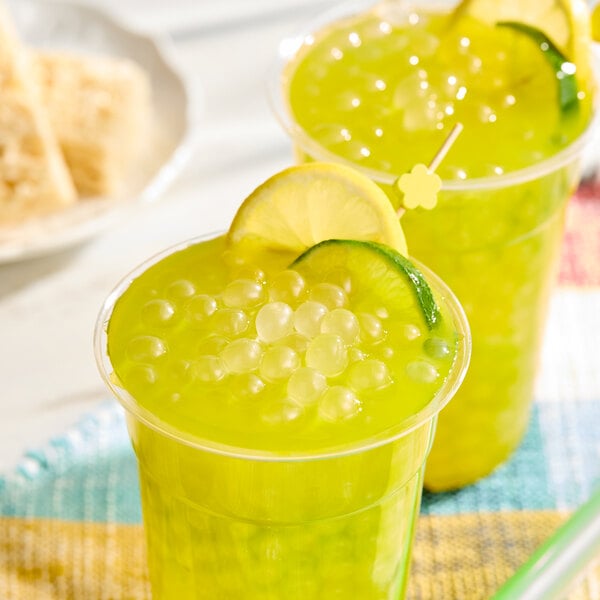 Bossen Lemon Lime Mist Soda Bursting Boba 7.04 lb. - 4/Case