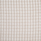 Bright White and Birch Checkered Cotton-Acrylic Boucle