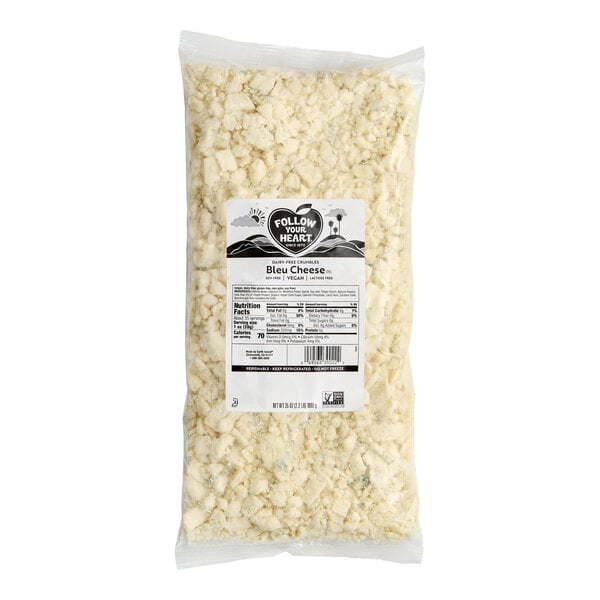 Follow Your Heart Dairy-Free Vegan Crumbled Bleu Cheese 2.2 lb. - 6/Case